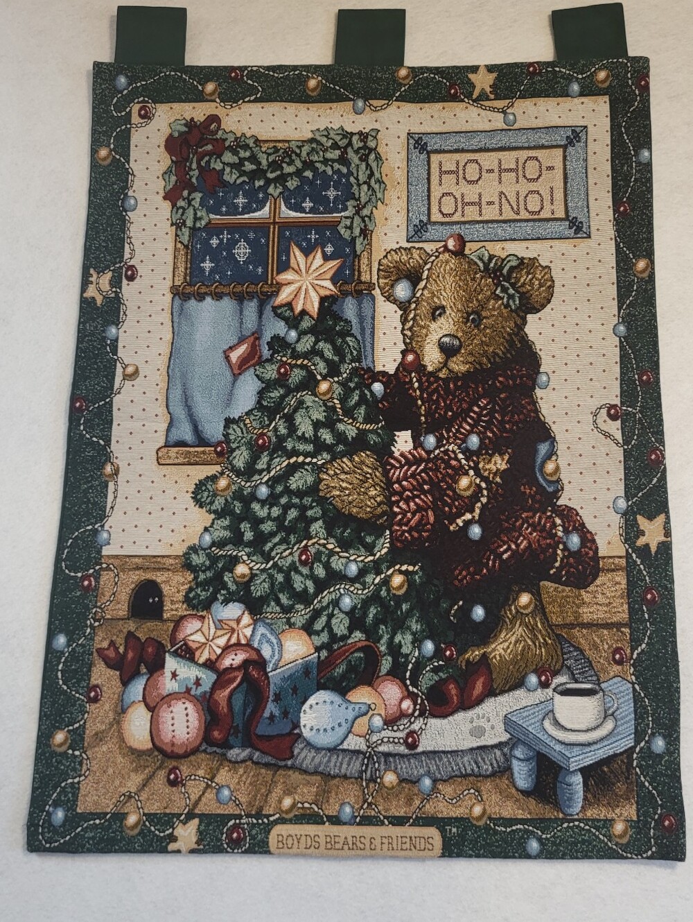 Boyds Bears Vintage Christmas Tapestry